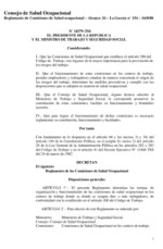 Descarga del Reglamento de Comisiones de Salud Ocupacional de Costa Rica