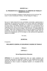 Descarga del Reglamento General de Seguridad e Higiene de Trabajo de Costa Rica