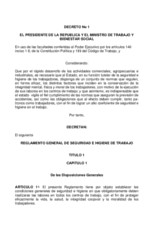 Descarga del Reglamento General de Seguridad e Higiene de Trabajo de Costa Rica